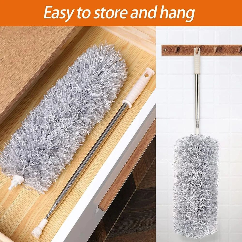 100 Inch Fan Duster, Extendable Microfiber Duster, Feather duster