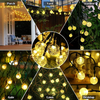 Solar String Lights, 1 Pack Outdoor String Light 50 LED 5 Meter Waterproof Solar Powered Christmas