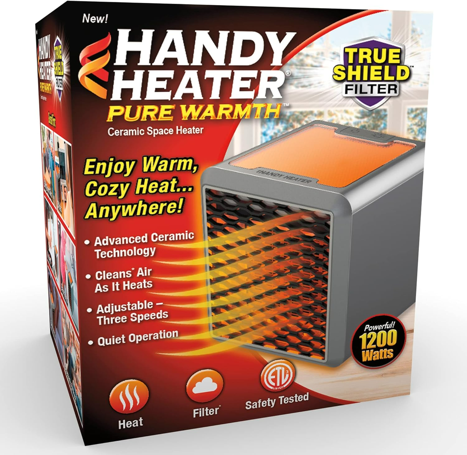 Handy Heater Pure Warmth Ceramic 1200W