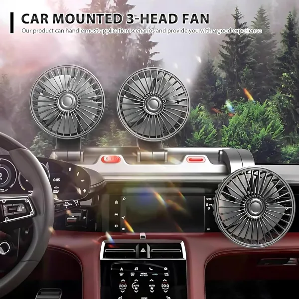Car Cooling Fan Head for cars Wind Air Circulation Fan – Assaf online shop