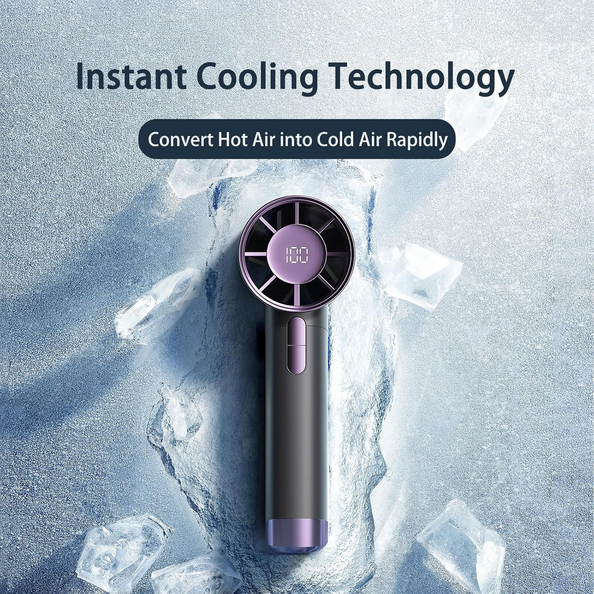 Portable Handheld Fan, Turbo Mini Fan with LED Display – Assaf online shop