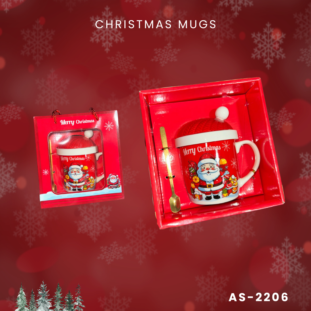 Christmas mug with free spoon 2206-2207