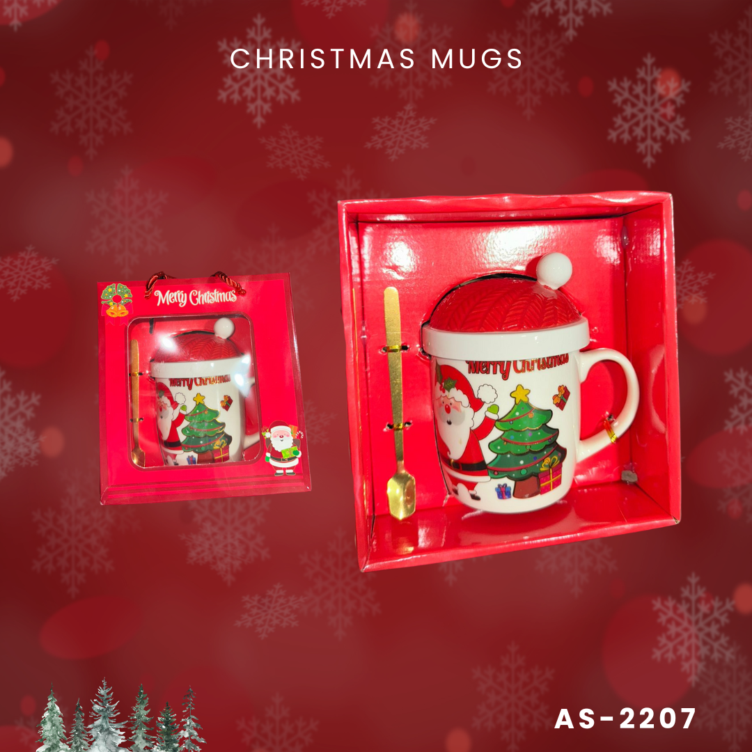 Christmas mug with free spoon 2206-2207