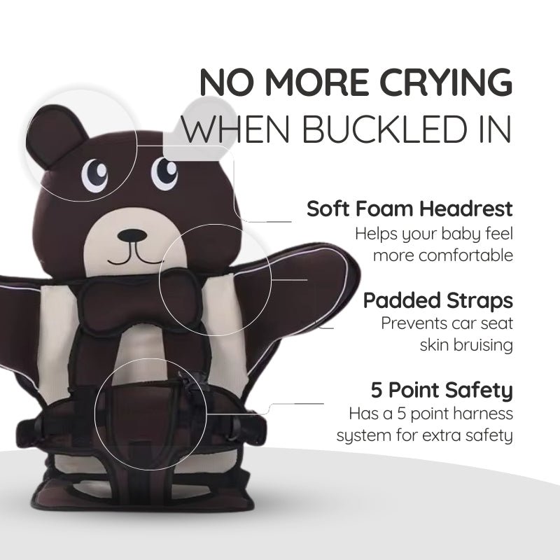 Child Baby Car Protection Cushion Seat Bear