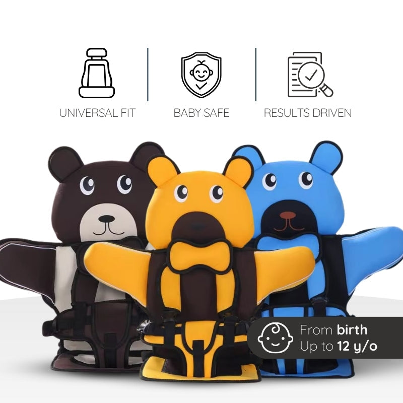 Child Baby Car Protection Cushion Seat Bear