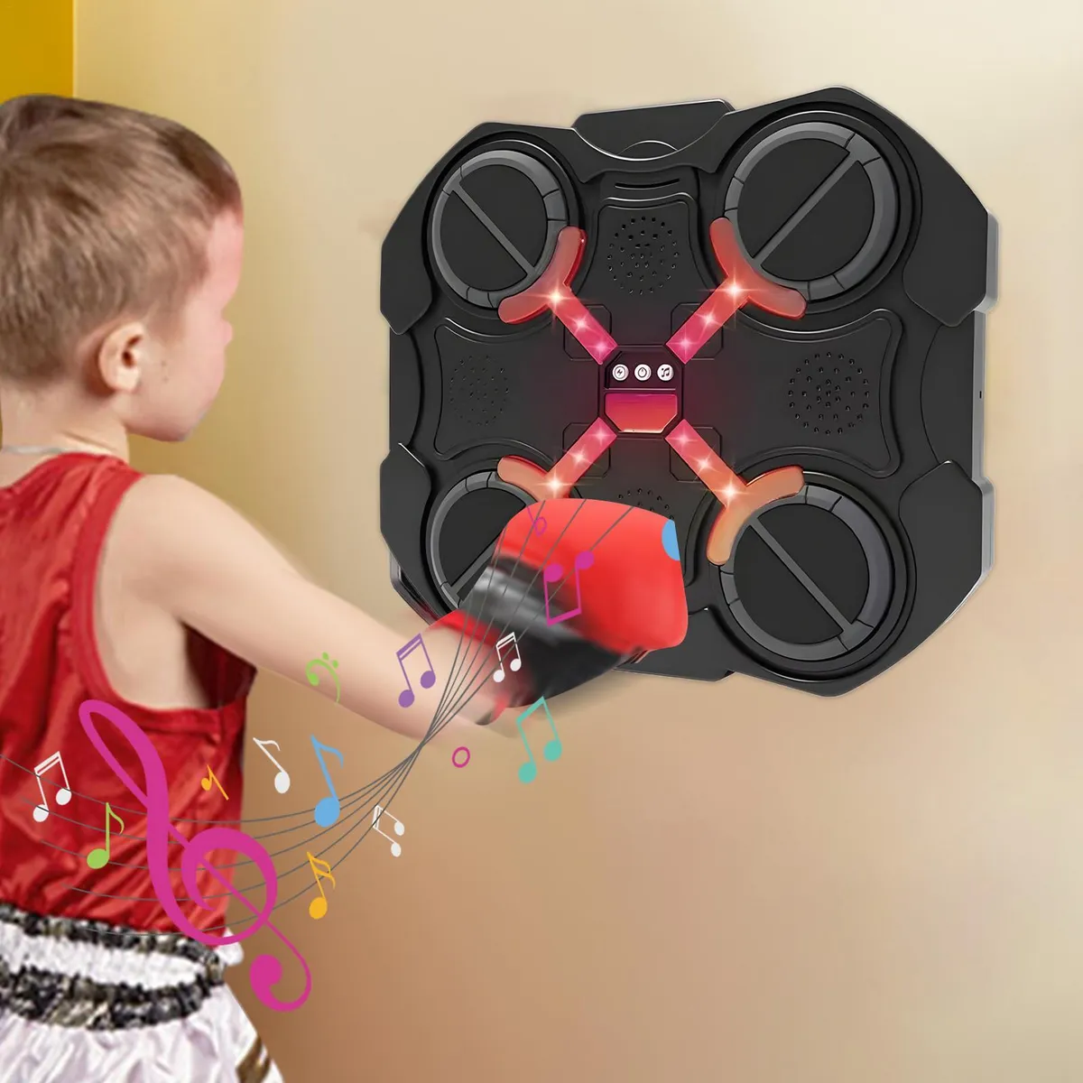 Boxing Led Screen 4 Target Music Boxing Machine Led Touch Screen Wireless Boxing Target ...