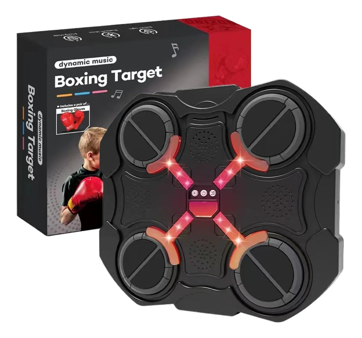 4 Target Music Boxing Machine Led Touch Screen Wireless Boxing Target