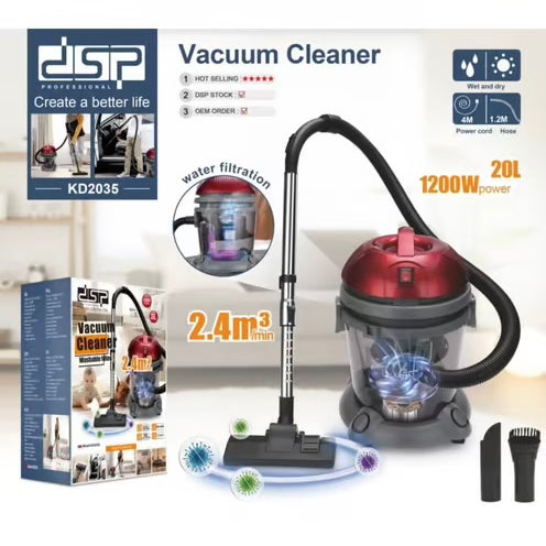 DSP, Vacuum Cleaner 1200W 20L Kd2035