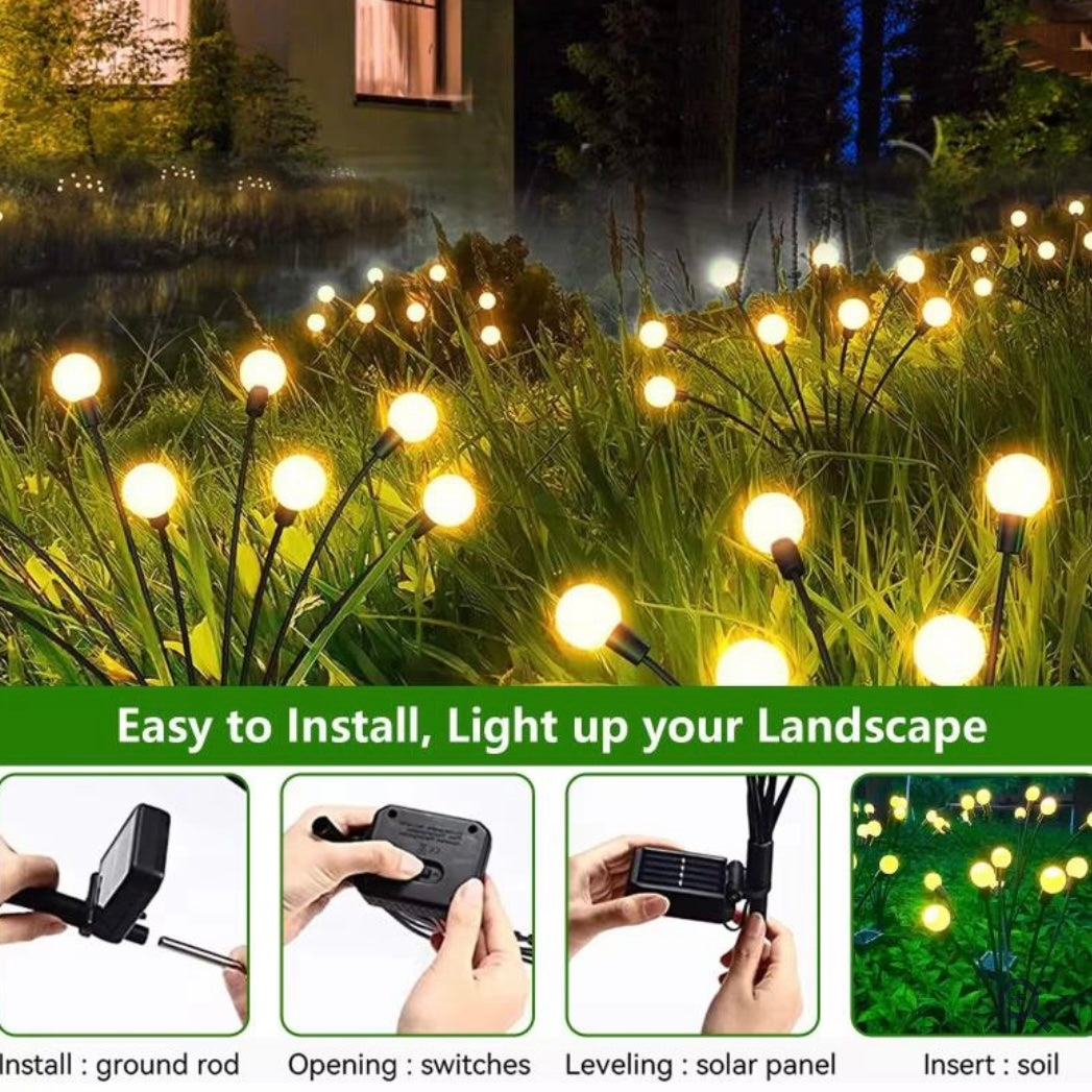 Garden Solar Firefly Lights Lamp