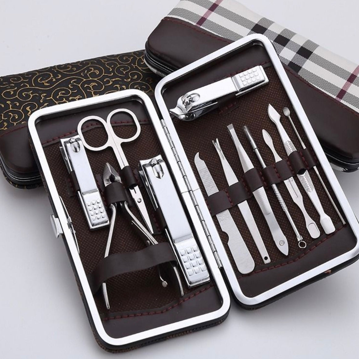 12 Pcs Multifunctional Pocket Set Manicure Pedicure Nail Clippers Scissors