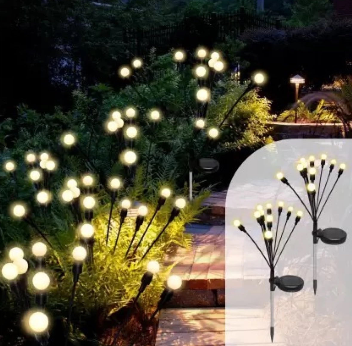 Garden Solar Firefly Lights Lamp