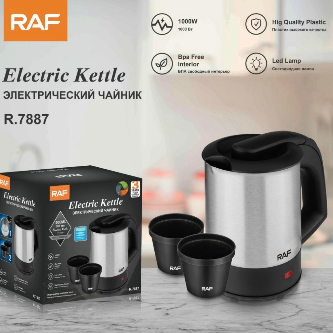 Raf Electric Kettle With 2 Free Cup 500Ml R7887