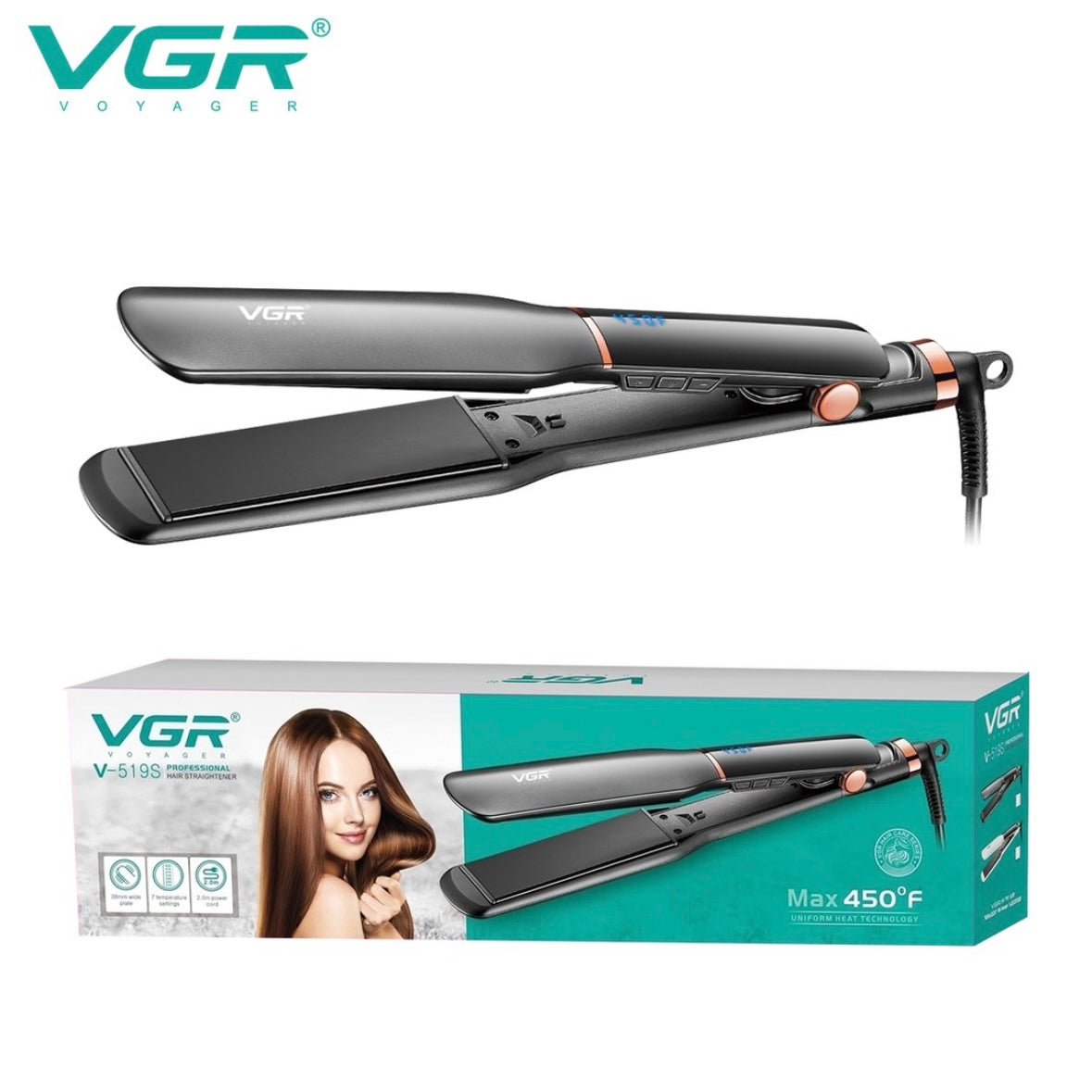 VGR V519 Professional Hair Straightener