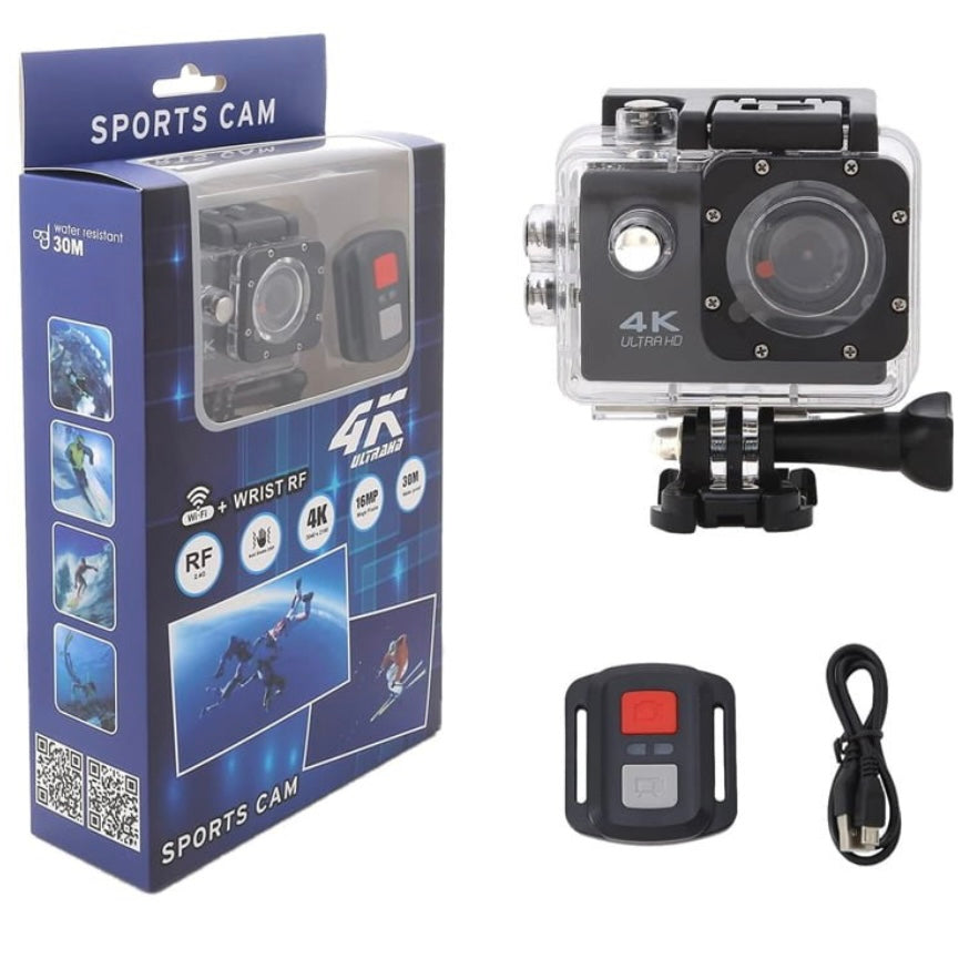 4K Waterproof Sport Action Camera 1080P/60FPS WiFi 2.0" 170D