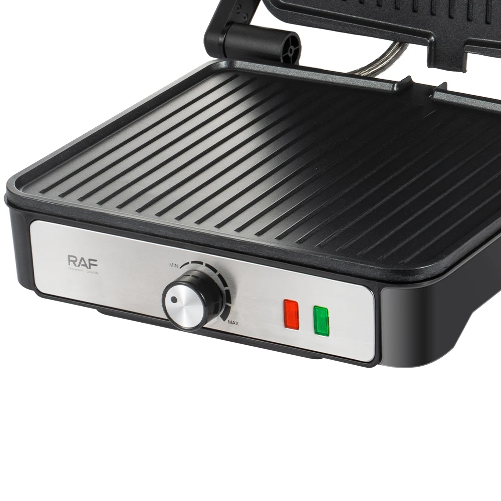 RAF 180° Electric Grill & Panini Maker – 2000W, Large Non-Stick Plates R2601
