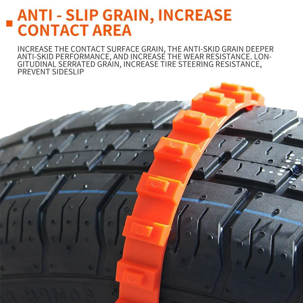 10 Pieces Car Tire Anti-Slip  For Snow Ice Mud