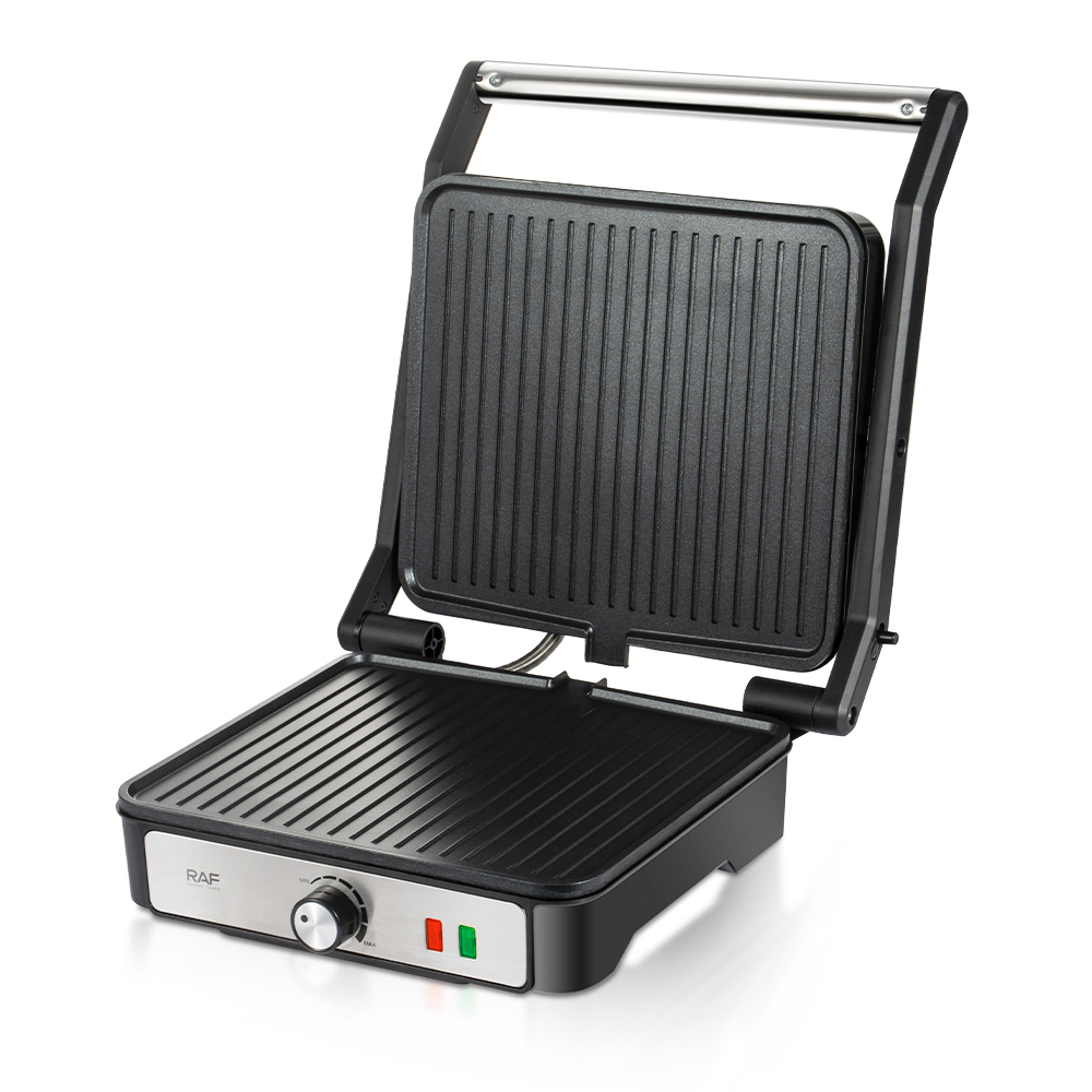 RAF 180° Electric Grill & Panini Maker – 2000W, Large Non-Stick Plates R2601