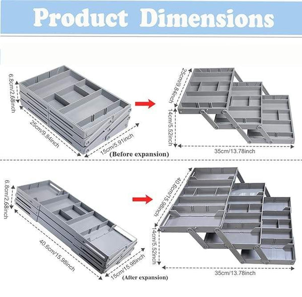 Expandable Multi Layer Storage Tray