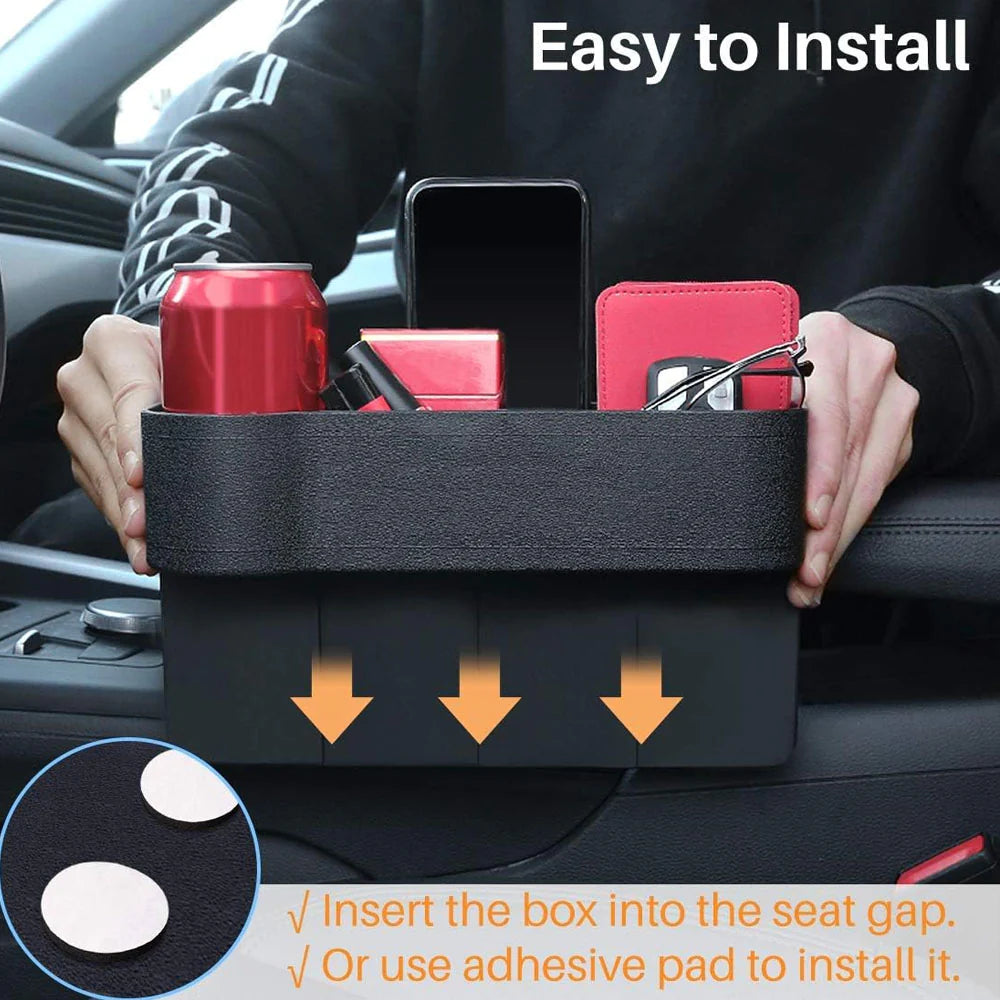 Car Seat Organizer With Cup Holder