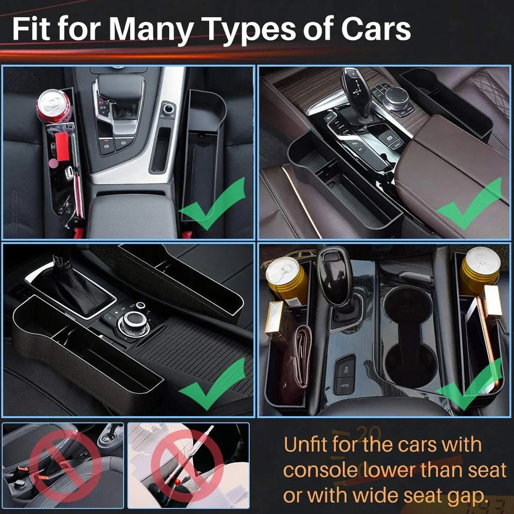 Car Seat Organizer With Cup Holder