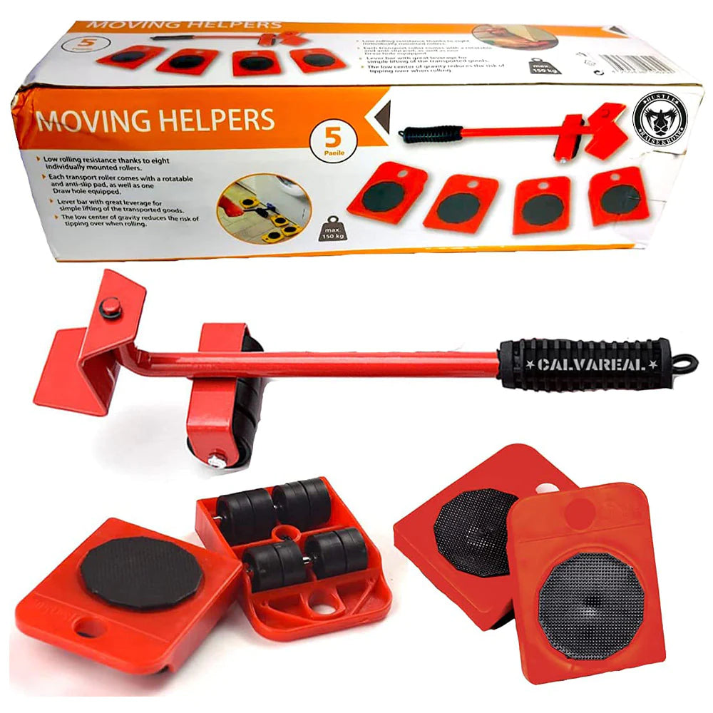 Easy Lifter Tool Moving Helpers System With 4 Wheel Sliders