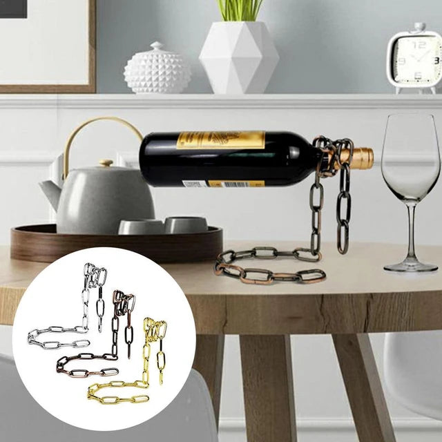 Wine Holder White Rope Or Metail Chain
