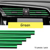 10pcs Car Air Conditioner Grill Decoration Strips Ac