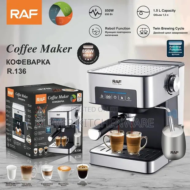 Raf Coffee Maker Machine 1.6L R136