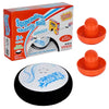 Air Hockey Hover Puck Mini Electric Floating Hockey With 2 Blue Air Hockey Pushers