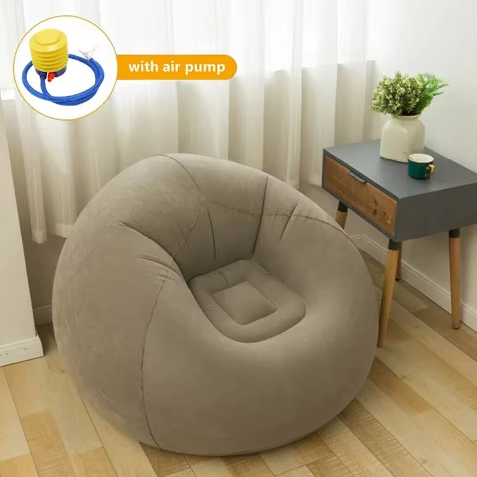 Large Lazy Inflatable Sofa Chairs PVC Lounger Seat Pouf Puff Couch