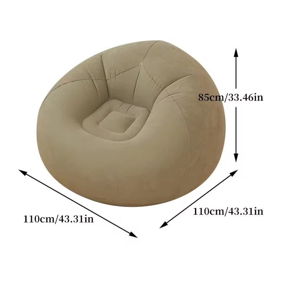 Large Lazy Inflatable Sofa Chairs PVC Lounger Seat Pouf Puff Couch