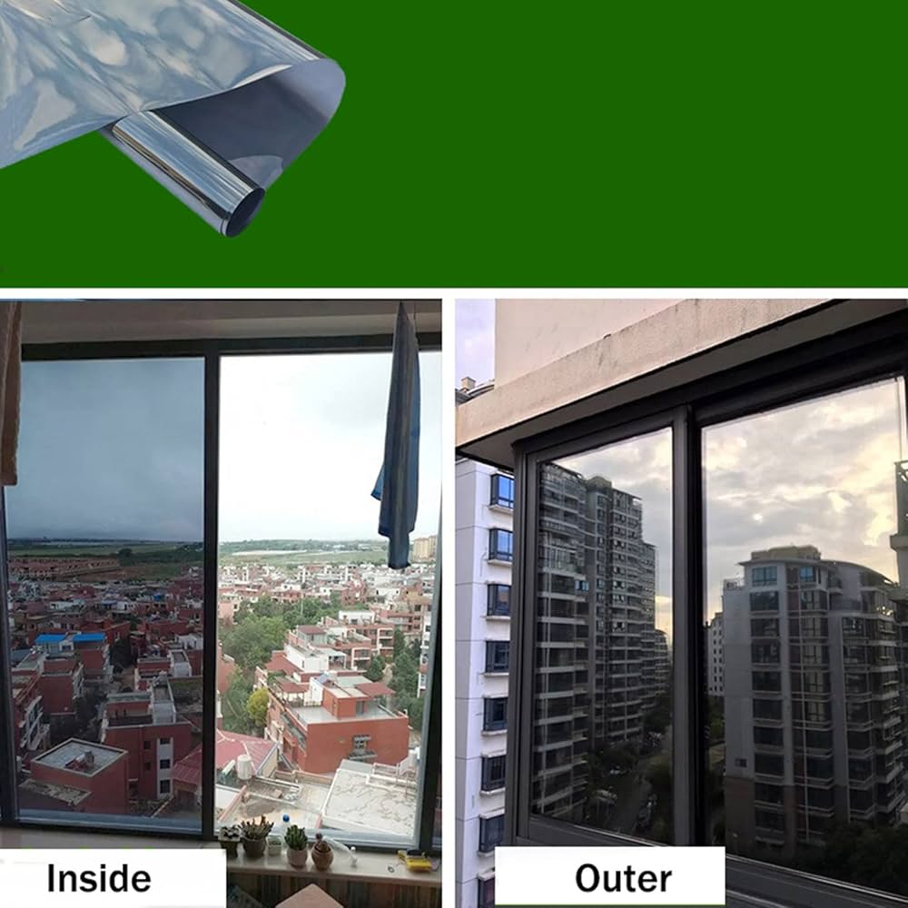 Privacy Window Film Glass Roll Film Sunscreen Glass Sticker Self Adhesive Heat Control