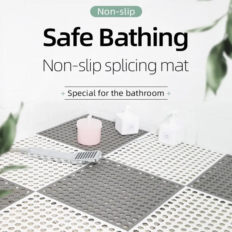 Floor Bathroom Non-slip Mat Toilet Splicing Ground Mat Silicone