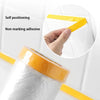 Transparent Plastic Masking Film Waterproof Dust Cover Living Room Kitchen Furniture Decoration Protective Film 20M