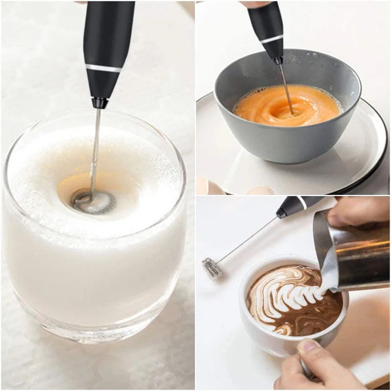 Portable Electric Milk Frothers Rechargeable for Coffee Cream mixer