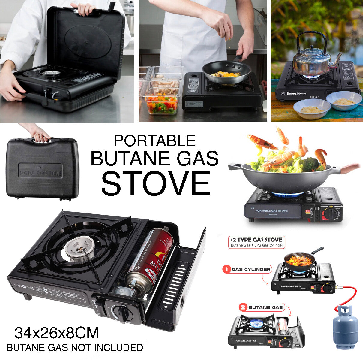 Raf Portable Gas Stove R8112