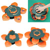 Double Deck Rotating Snack Tray Flower Shape