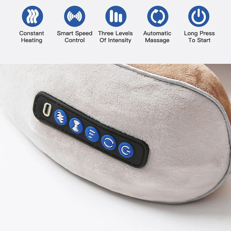 U-Shaped Neck Massager Travel Pillow