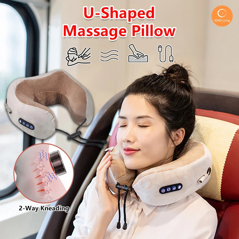 U-Shaped Neck Massager Travel Pillow