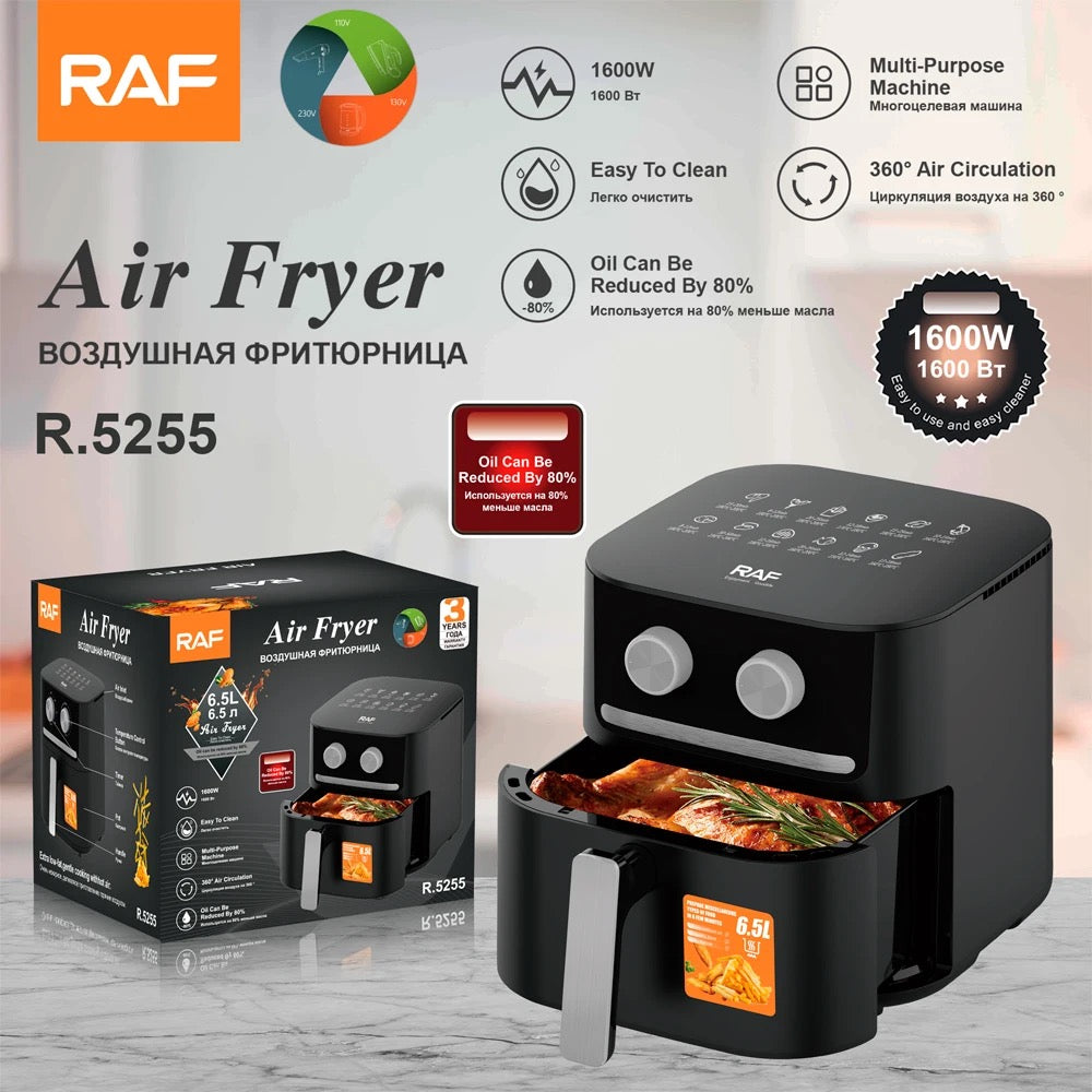 RAF Air Fryer 1600 WAT 6.5 Liter Model R5255