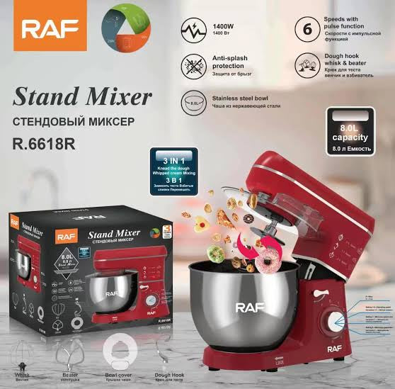 Raf 3 In 1 Stand Mixer 8 Litre R6618