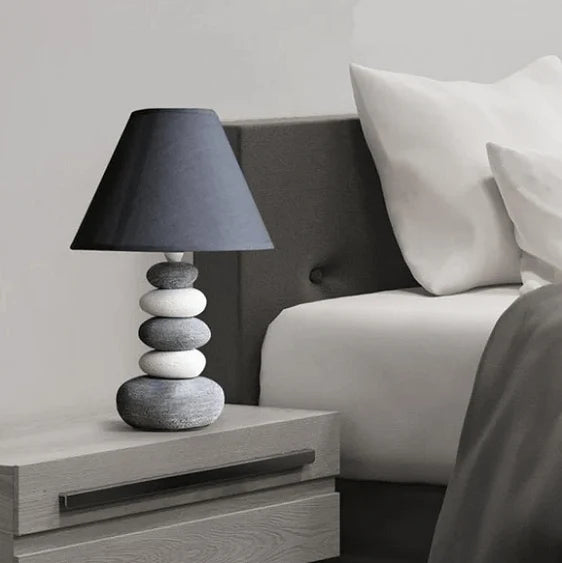 Stone Night Table Lamp