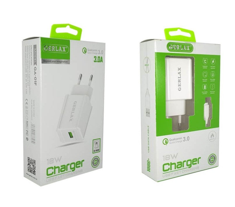 Gerlax 2 In 1 Fast Charger GA-01F