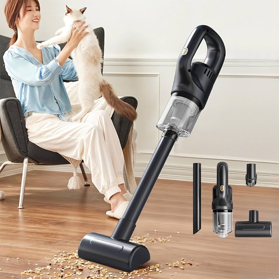 Portable Mini Handheld Vacuum Cleaner Rechargeable Home & Car