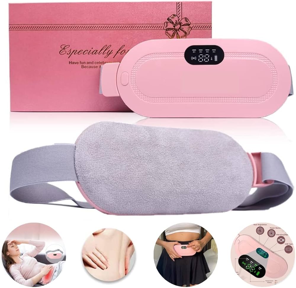 Portable Cordless Heating Pad for Menstrual Cramps Relief, Heating Pad for Stomach Period