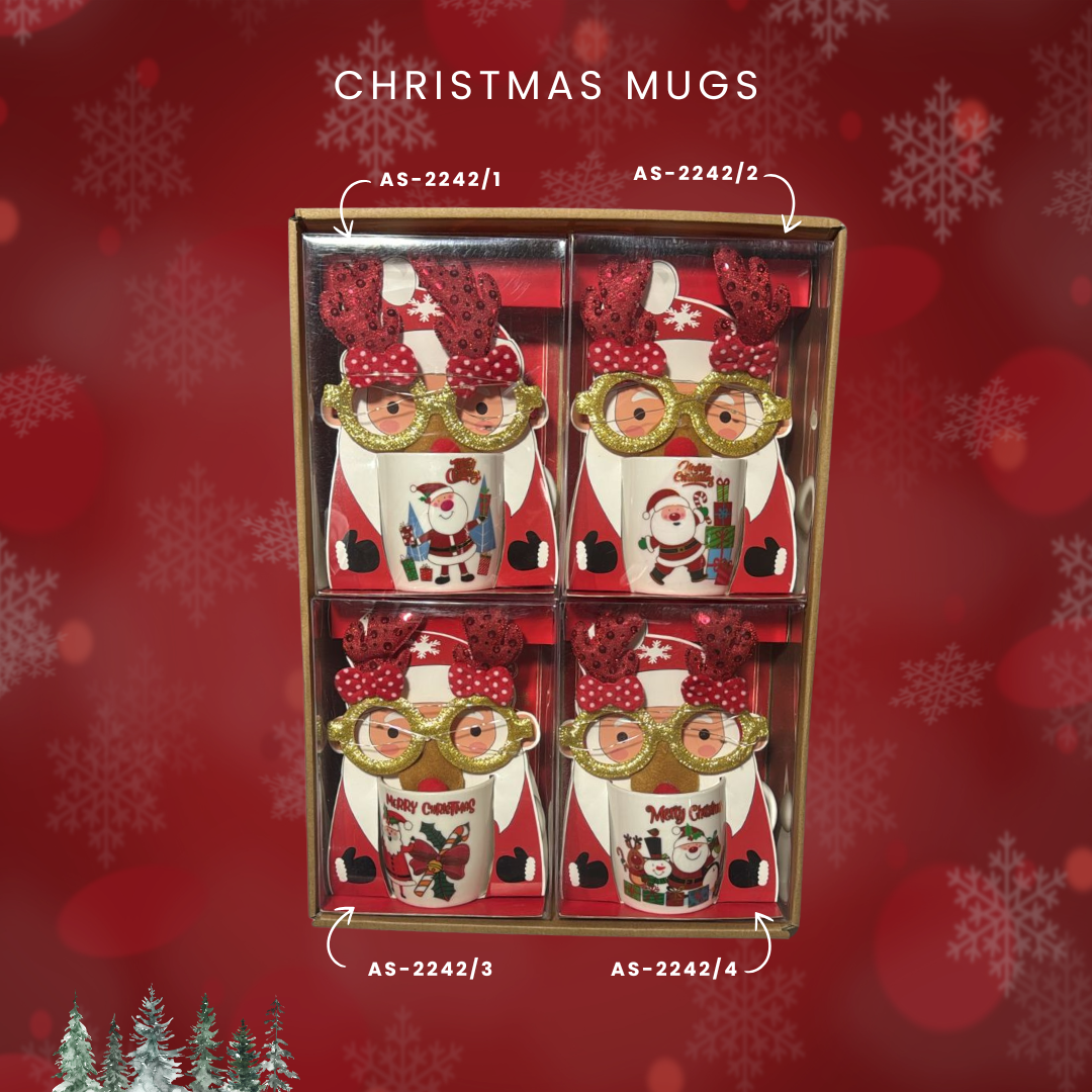 Mug set christmas cup with glasses