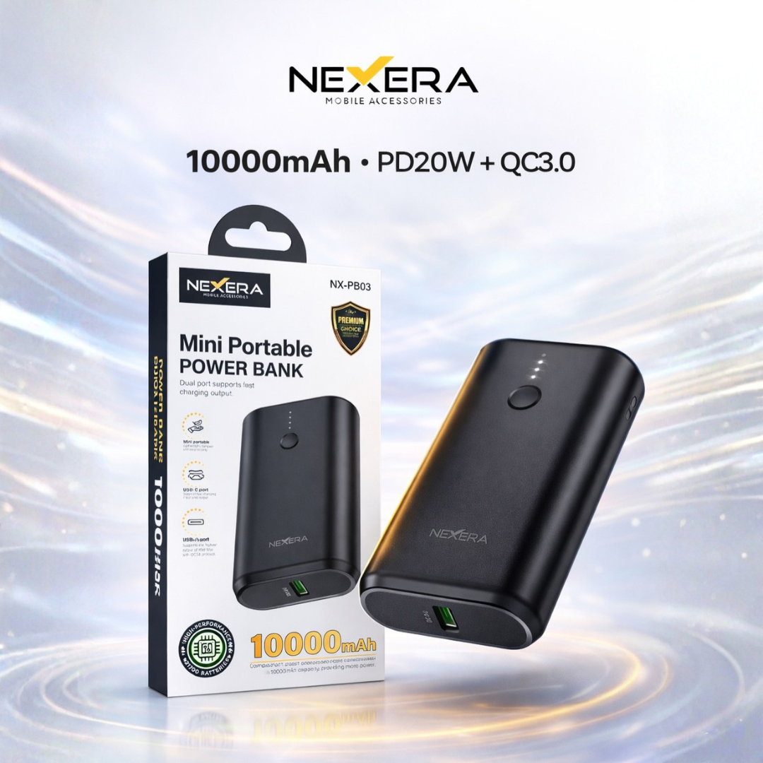 Mini Portable Power Bank 10000MAH NX-PB03 – Assaf online shop