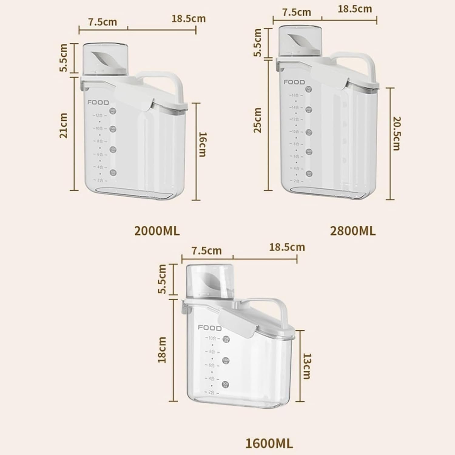 Clear Airtight Food Storage Containers