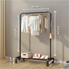 Clothing Hanger Stand With Storage shelf