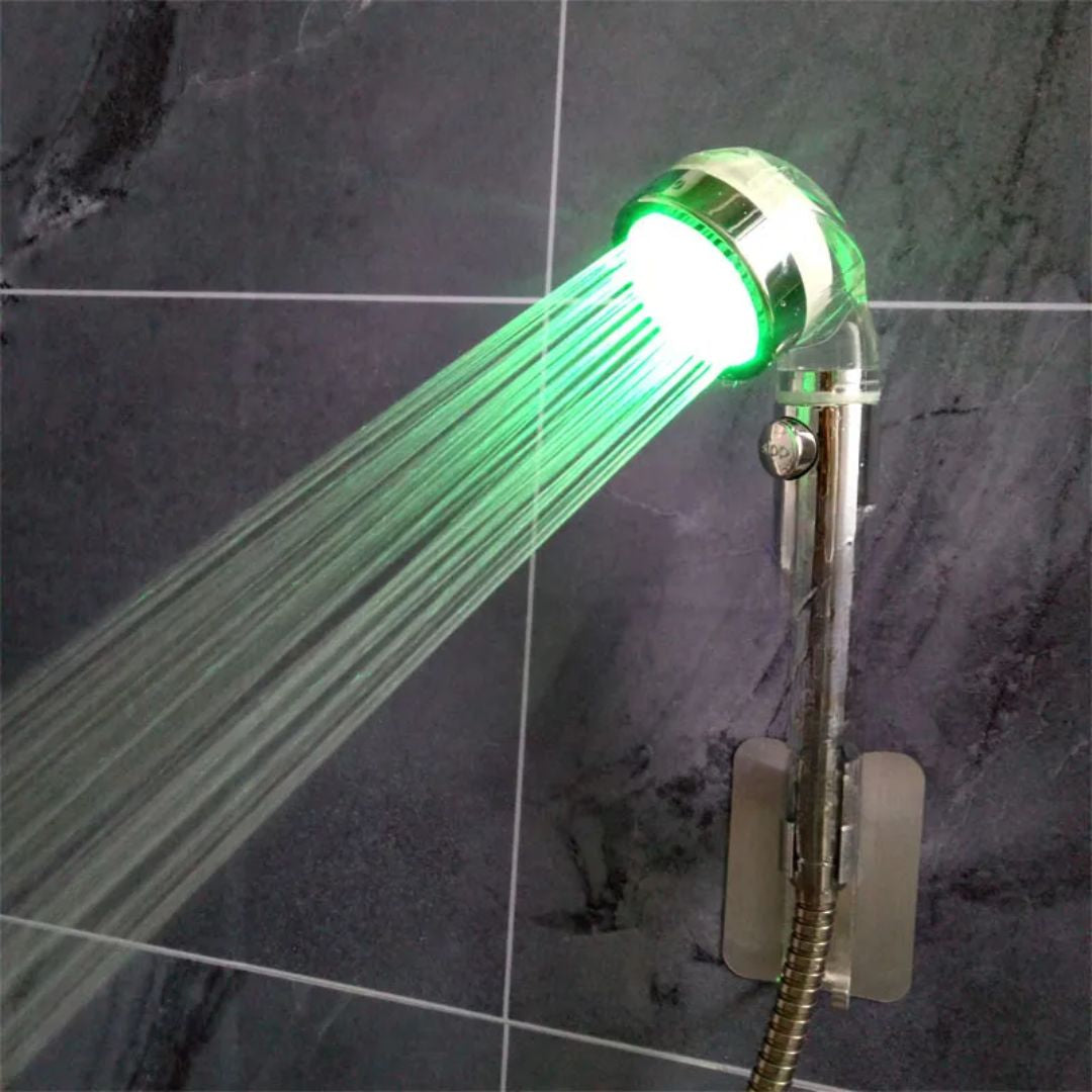 High-Pressure  Color-Changing LED Shower Head with Temperature Sensor